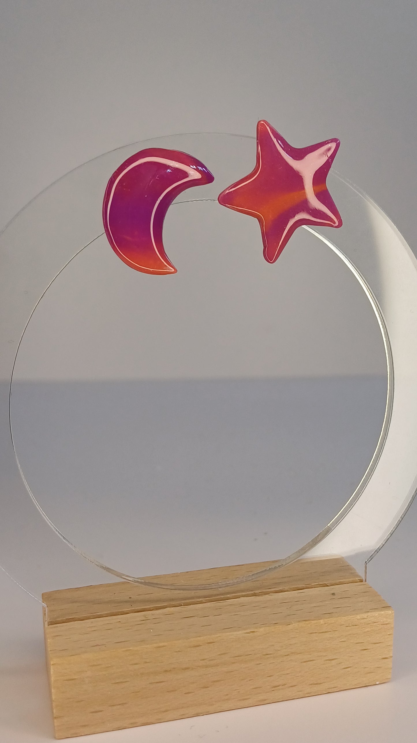 Orchid Moon&Star Stecker, medium
