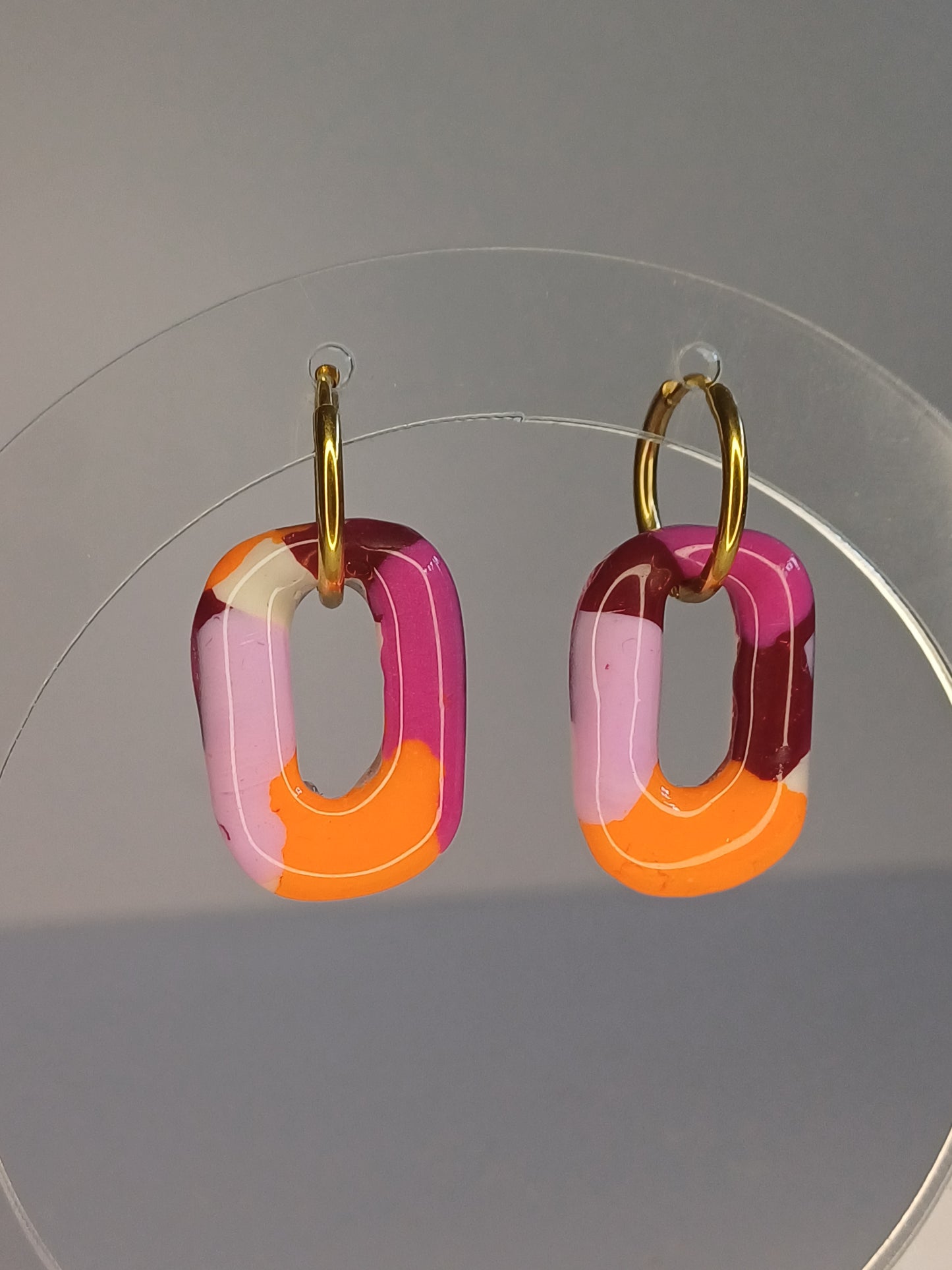 Konfetti Square Drop Creolen