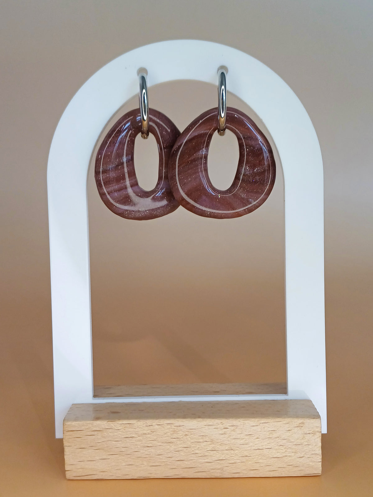 Sweet Mocha Chain Link Creolen
