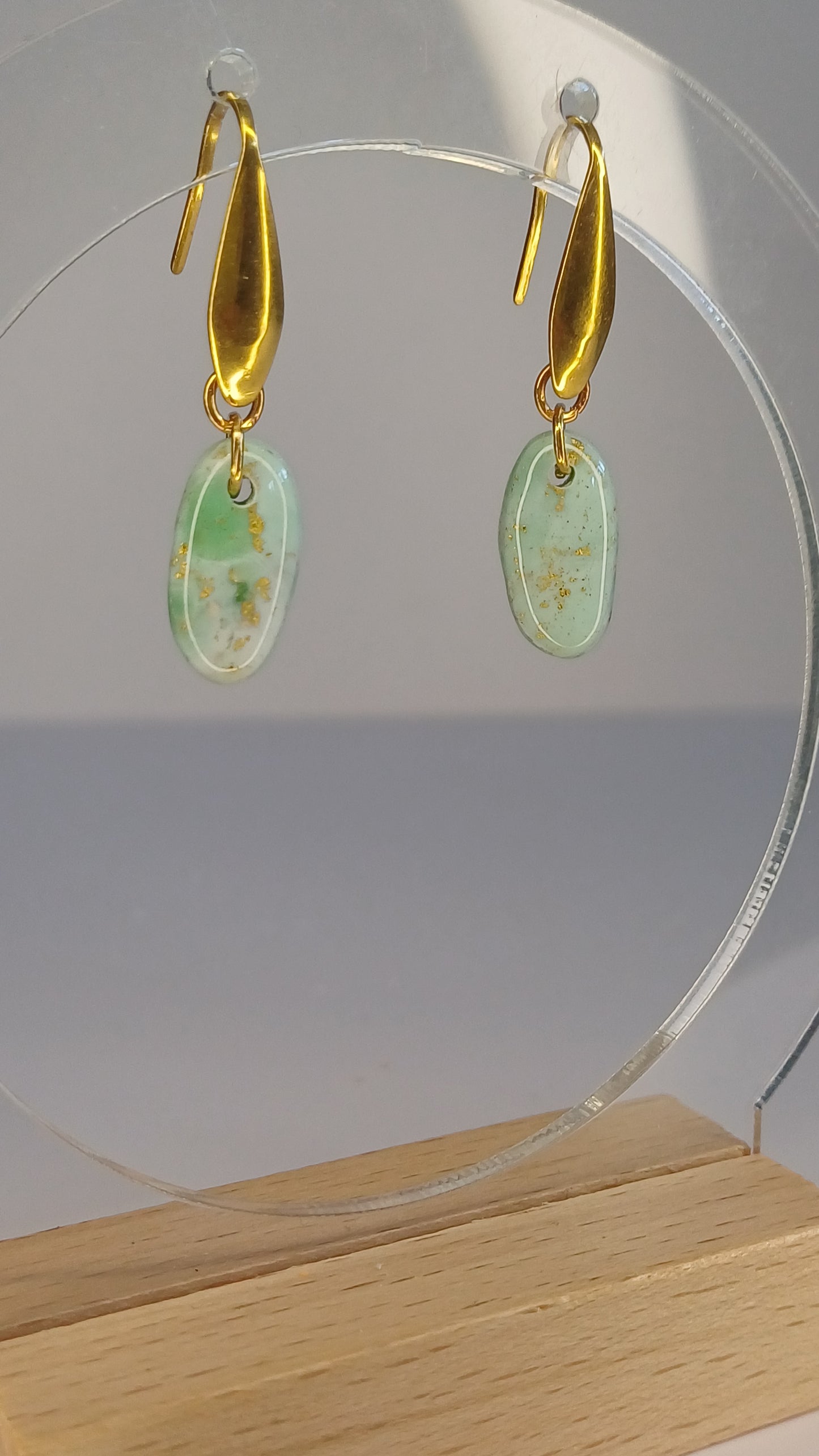 Green Marble Stone Hänger