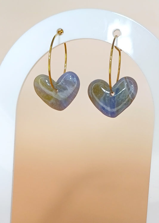 Earthy Hearts Creolen