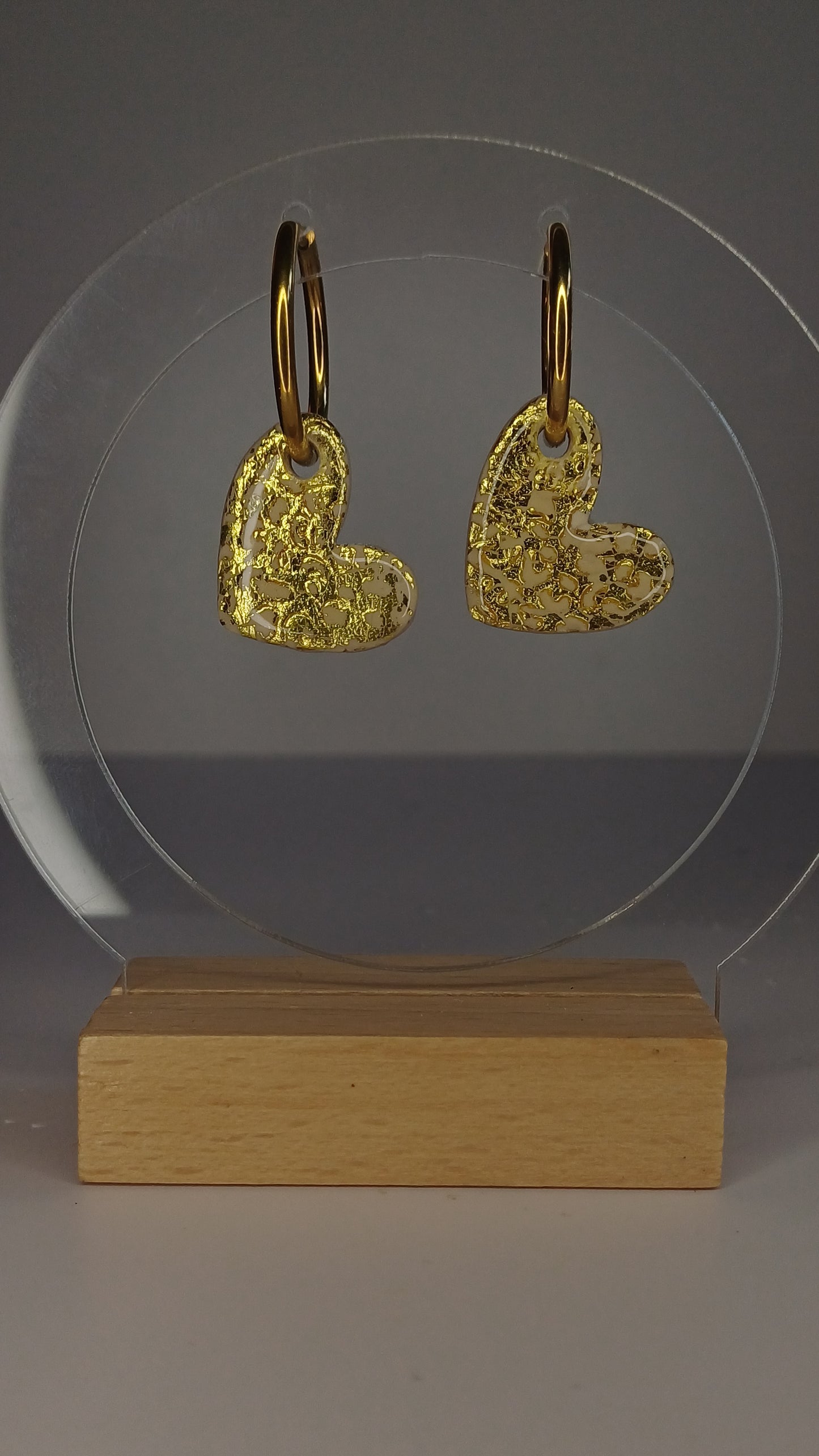 Leo Hearts Creolen, medium