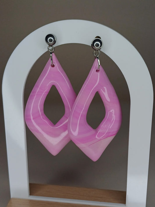 Milky Pink Marble Drops, big