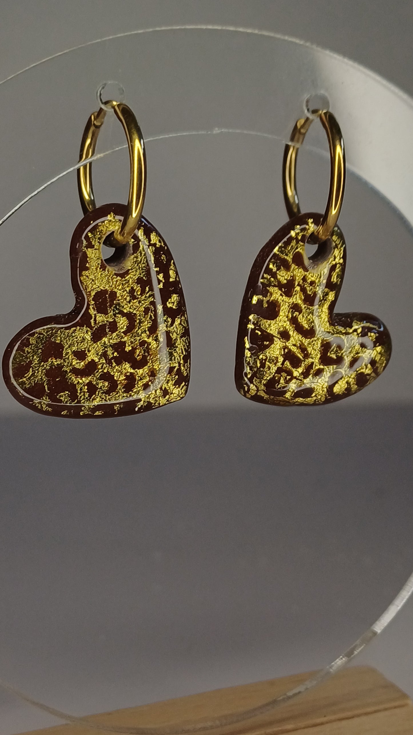 Leo Hearts Creolen, medium