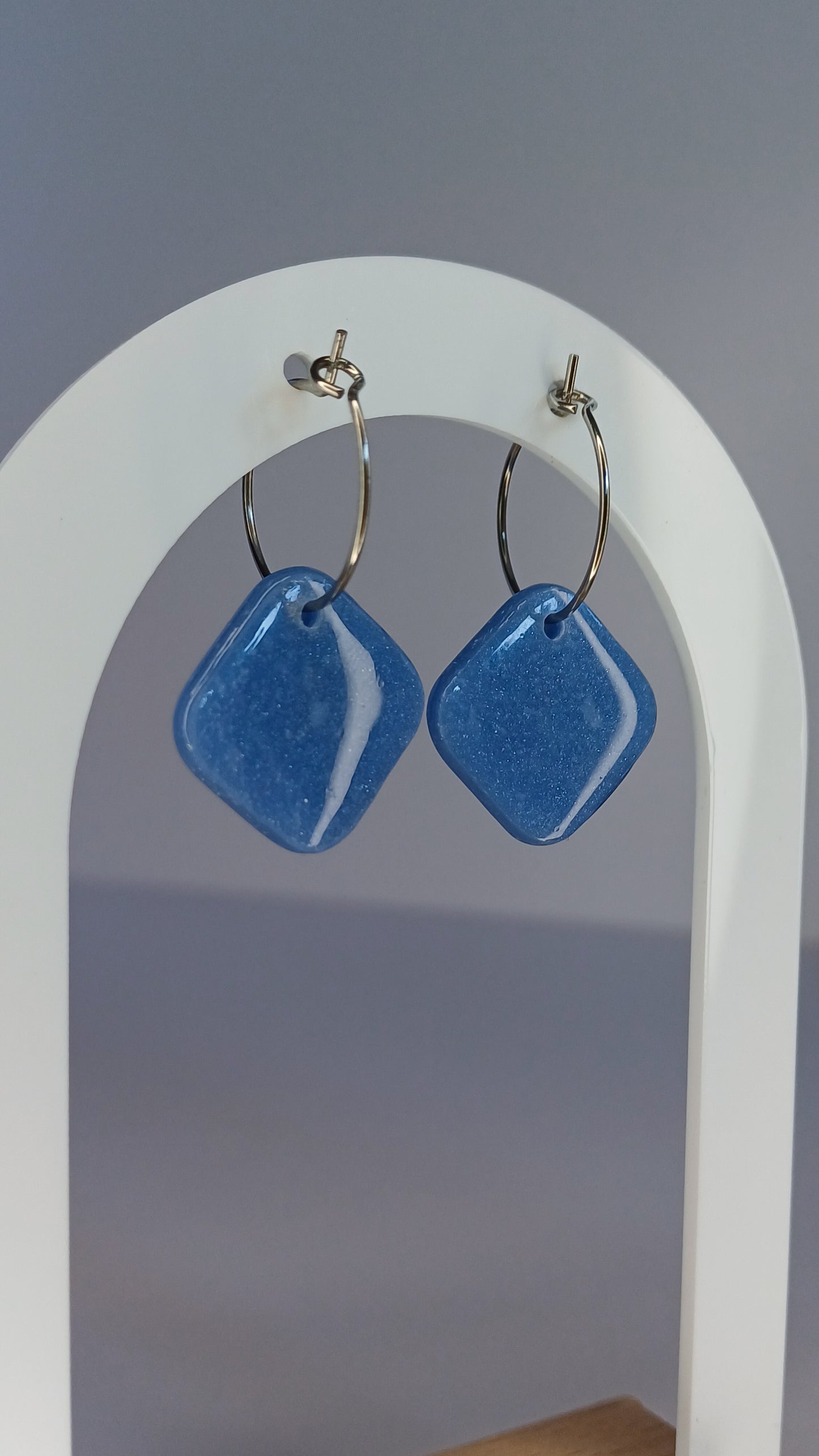 Arctic Blue Creolen