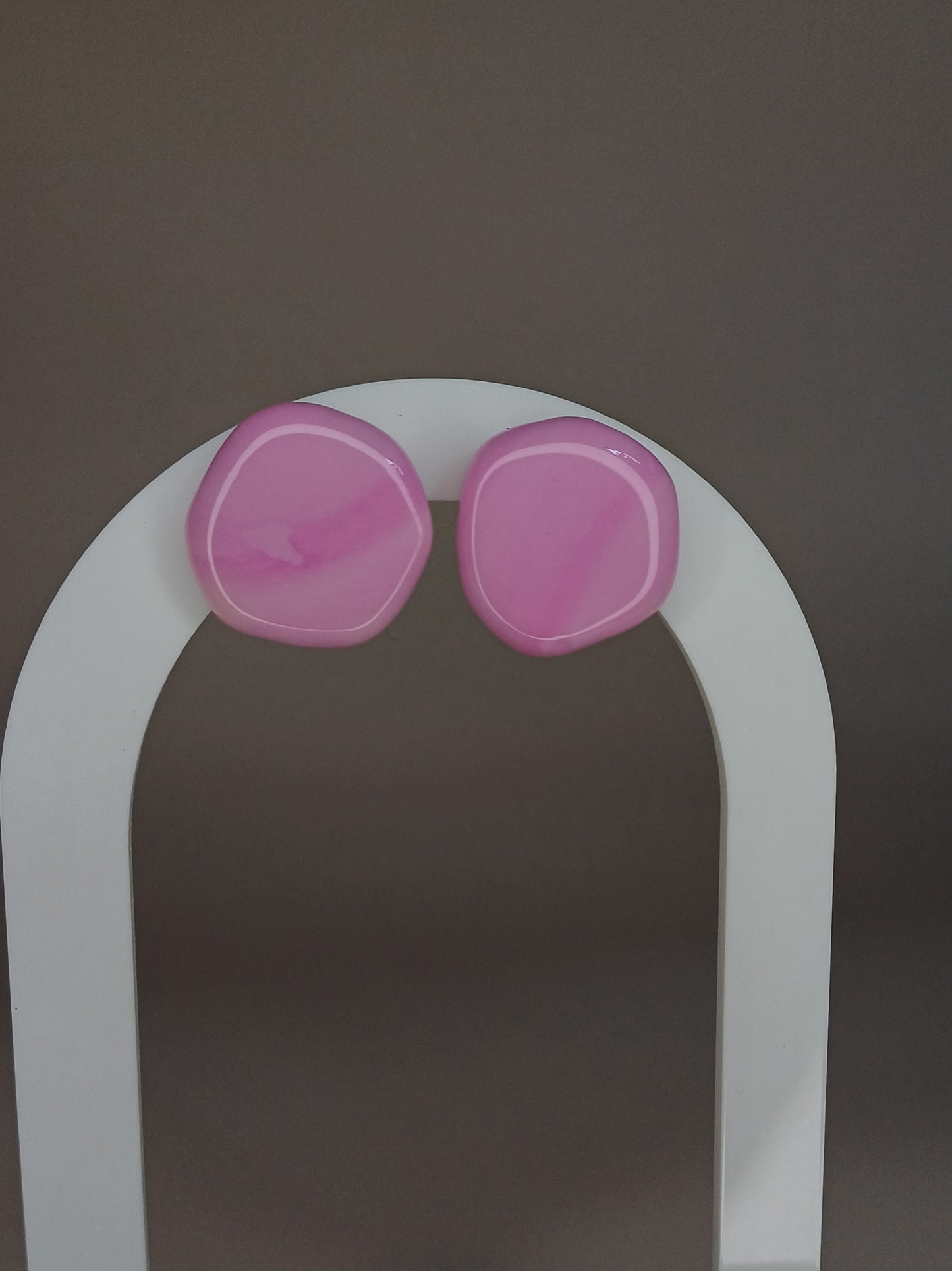 Milky Pink Marble Stecker, small