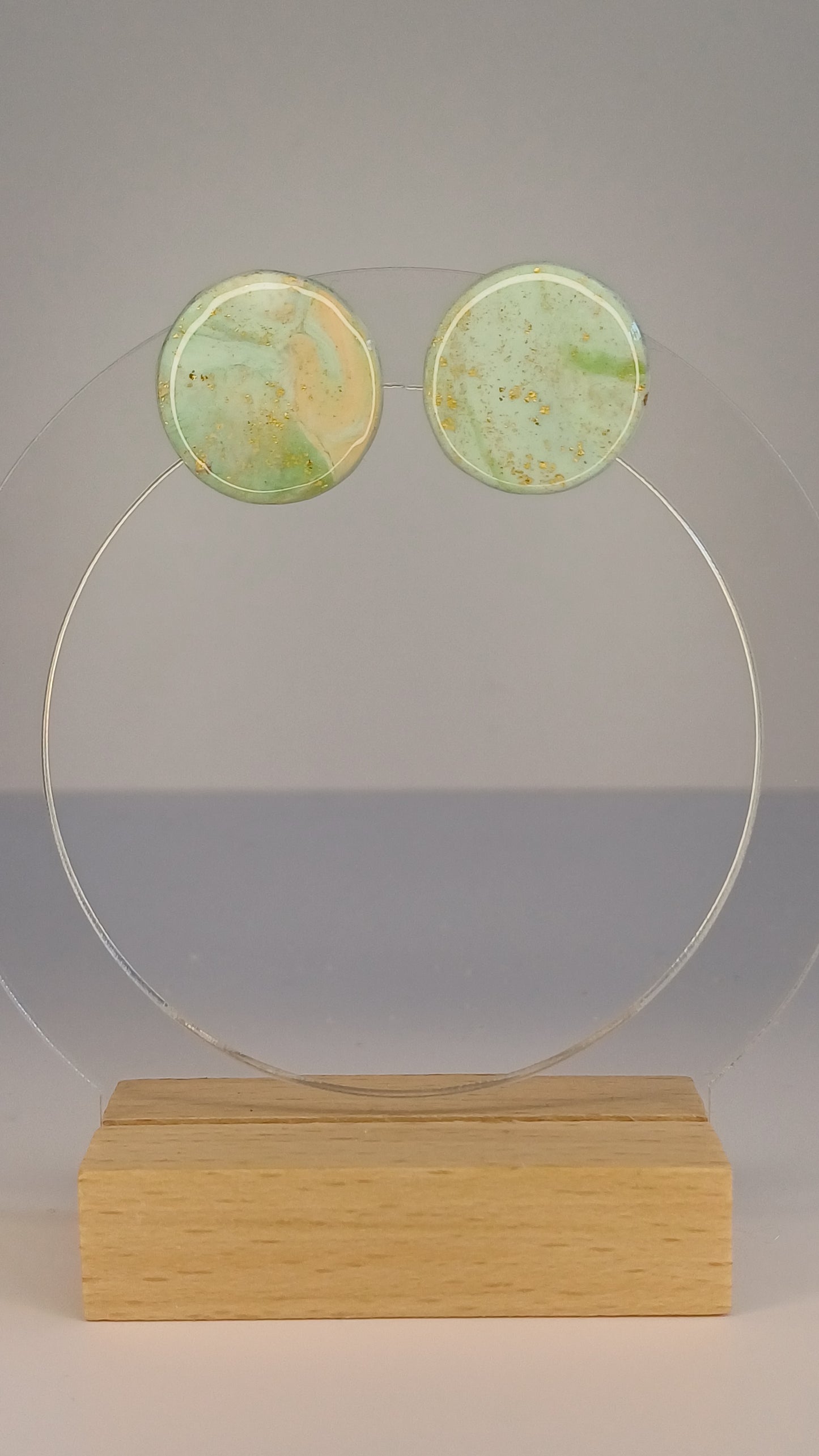 Green Marble Stecker, medium