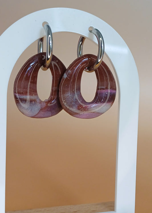 Sweet Mocha Chain Link Creolen
