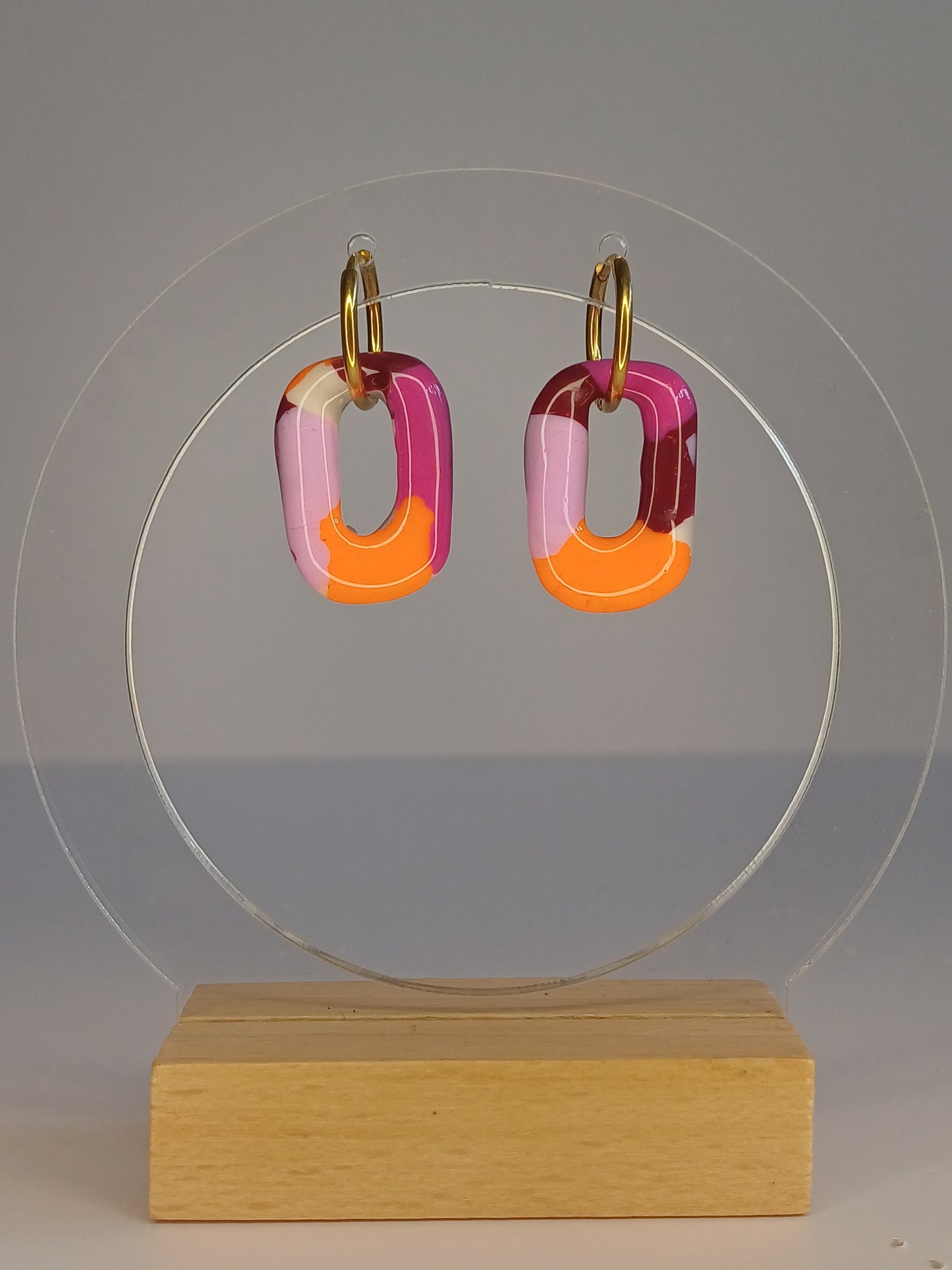 Konfetti Square Drop Creolen