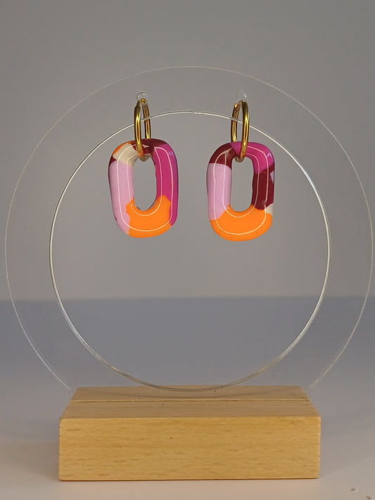 Konfetti Square Drop Creolen