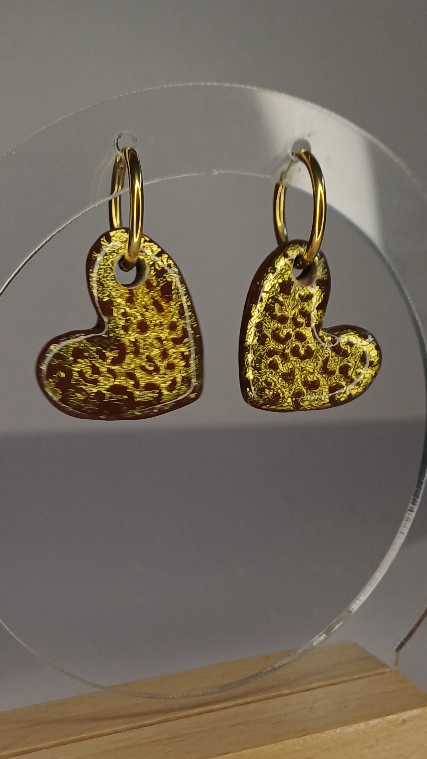 Leo Hearts Creolen, medium