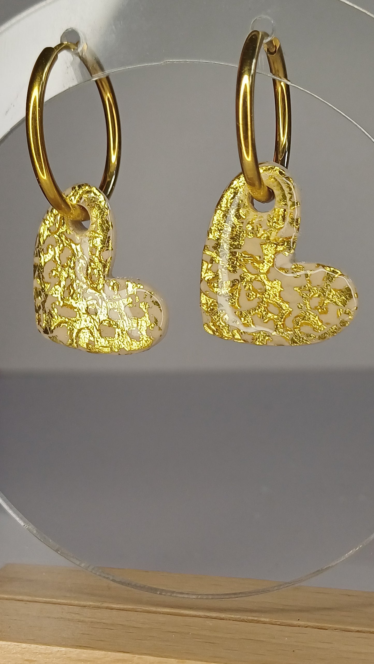 Leo Hearts Creolen, medium