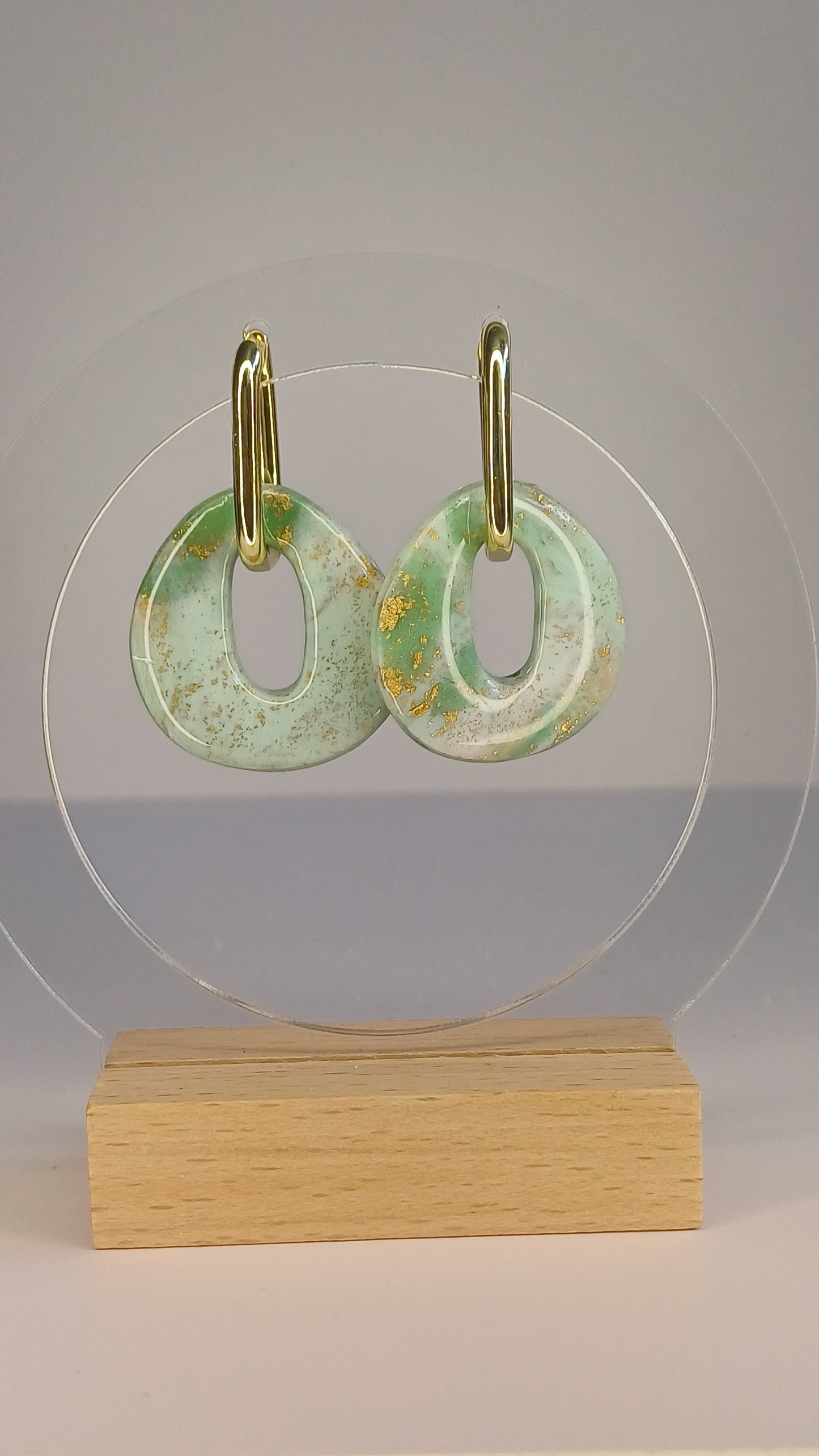 Green Marble Drop Creolen
