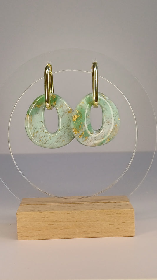 Green Marble Drop Creolen