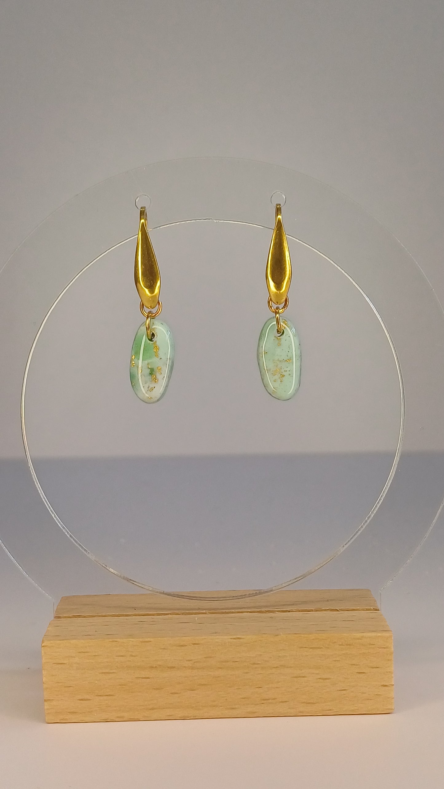 Green Marble Stone Hänger