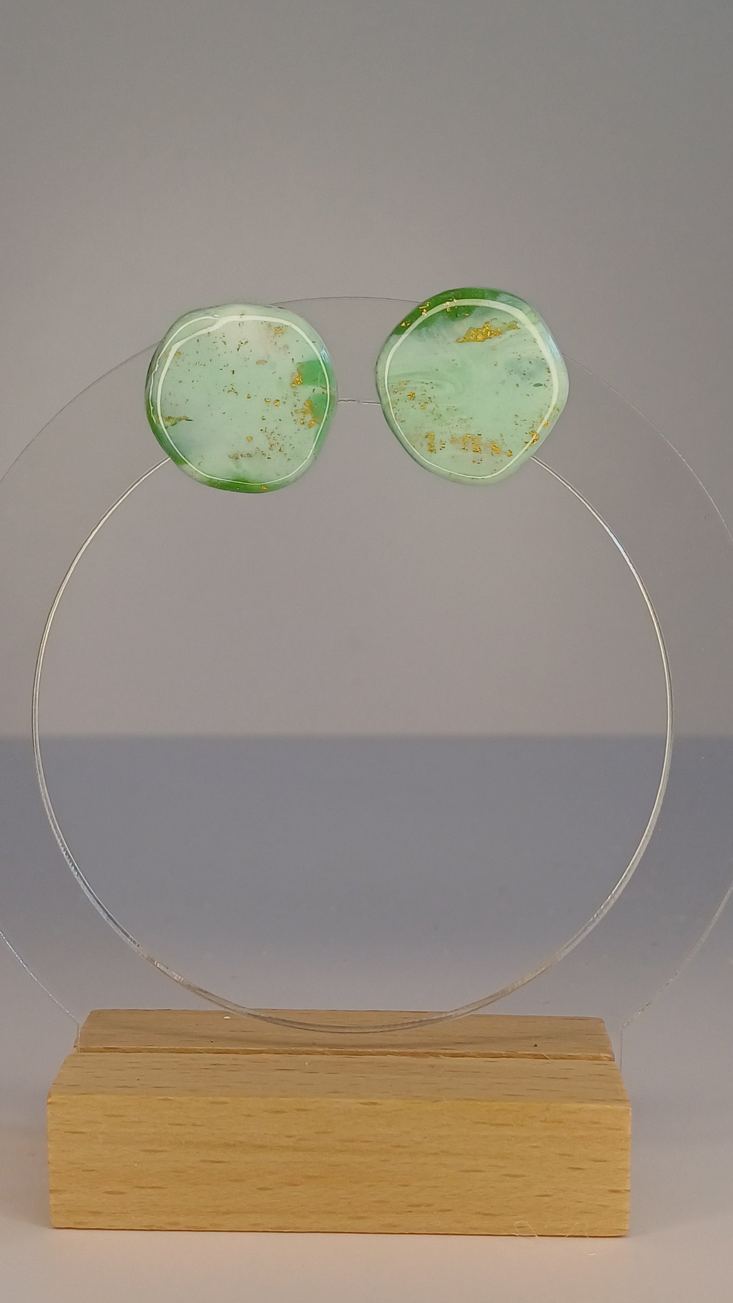 Green Marble Stecker, medium