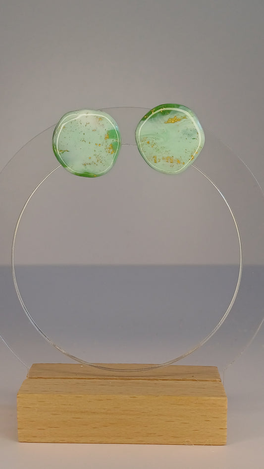 Green Marble Stecker, medium