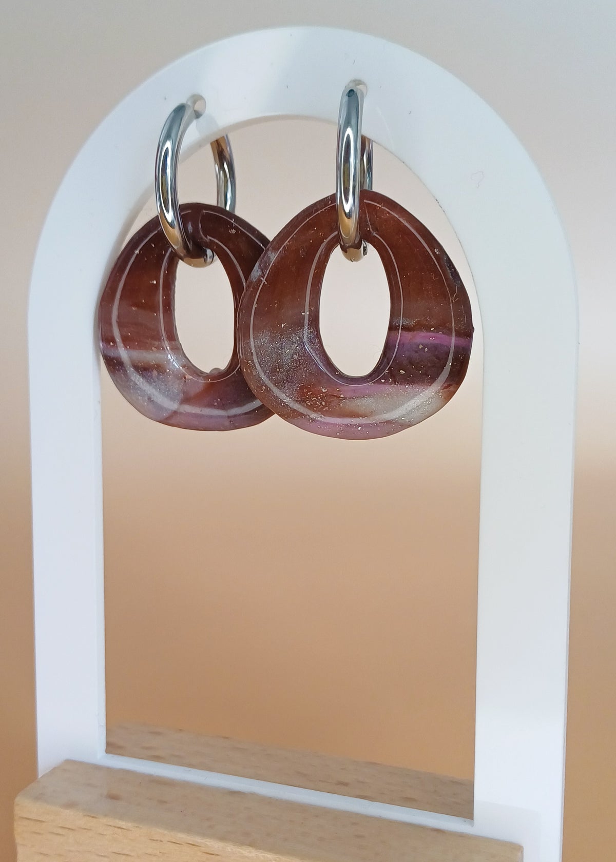 Sweet Mocha Chain Link Creolen
