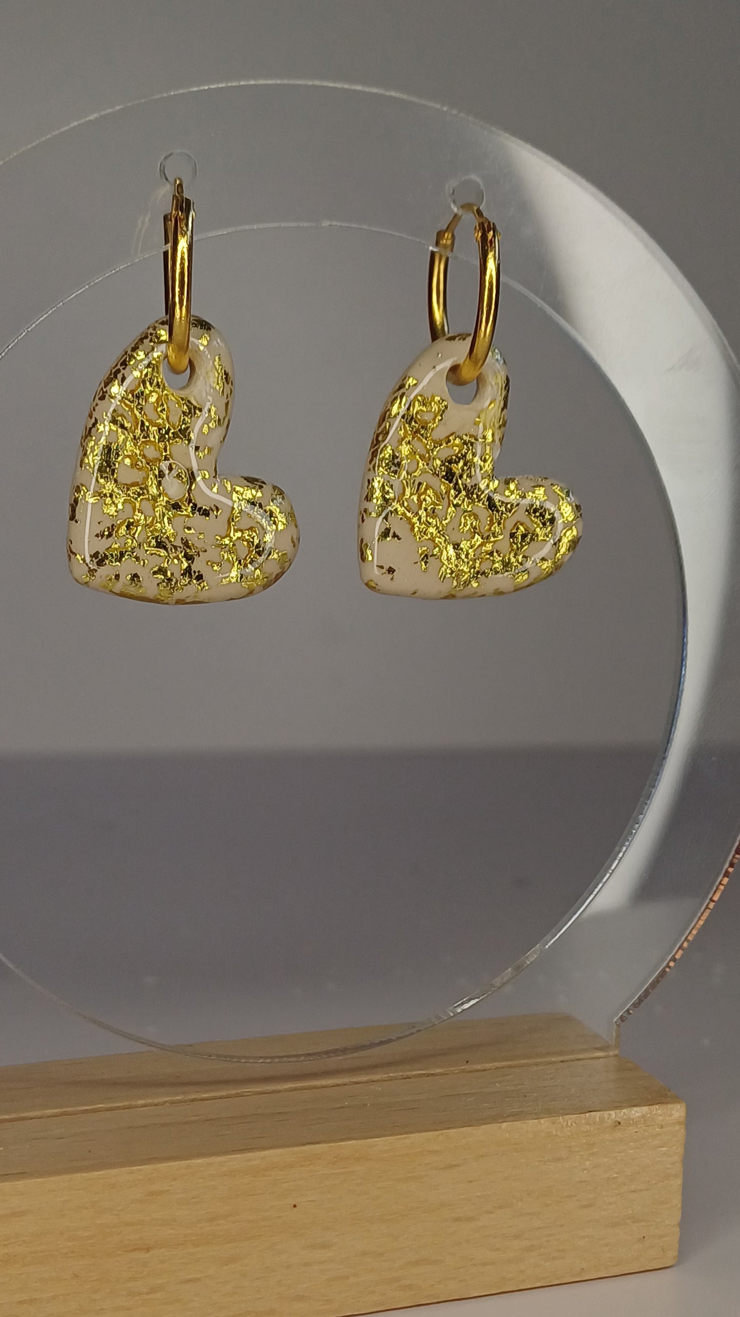 Leo Hearts Creolen, medium