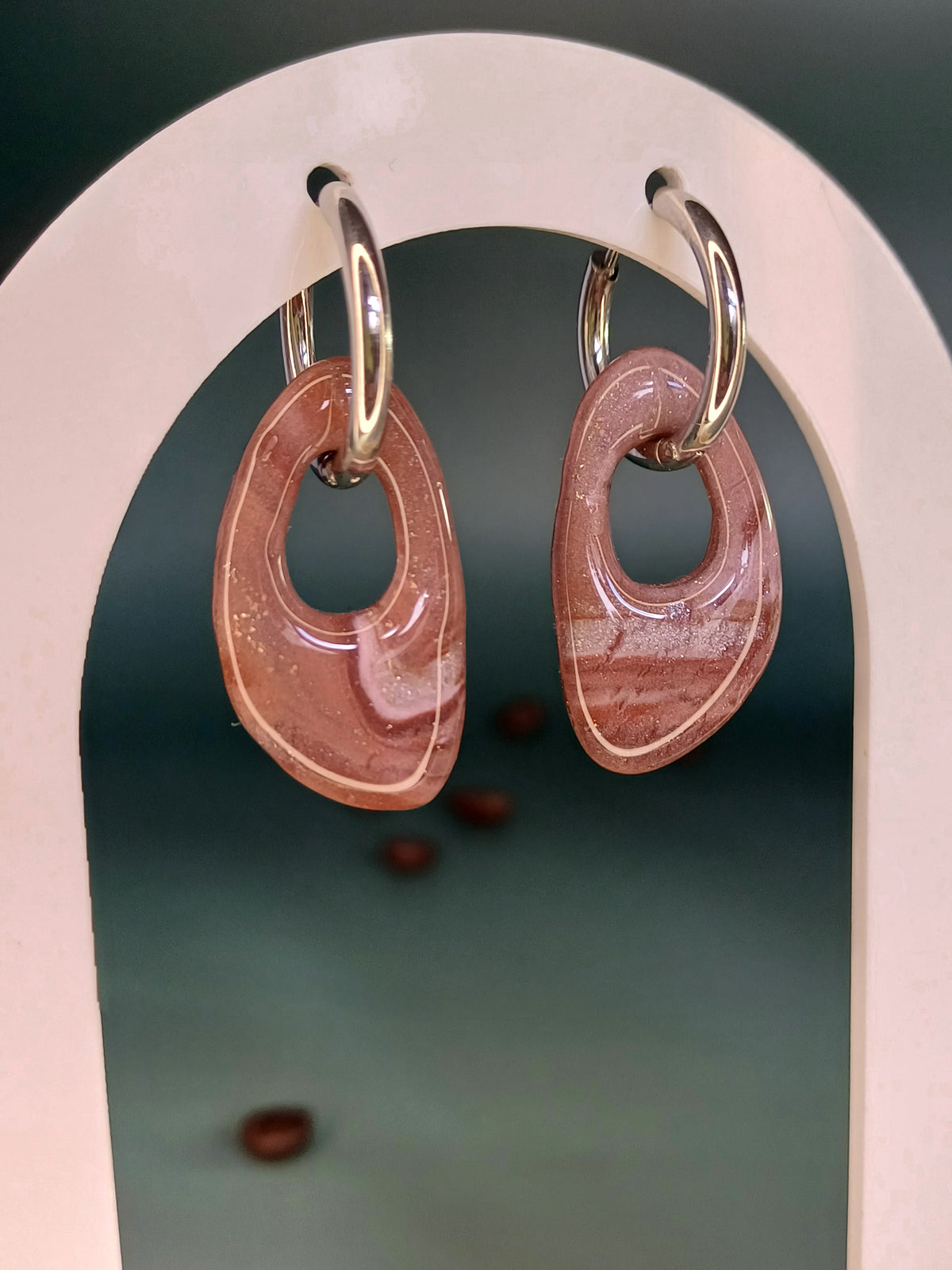 Sweet Mocca Oval Link Creolen