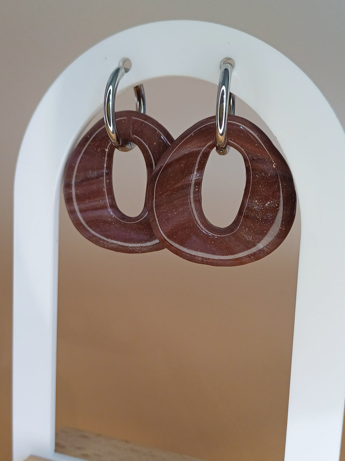 Sweet Mocha Chain Link Creolen